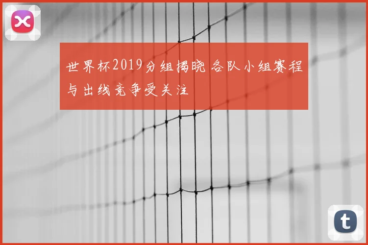 世界杯2019分组揭晓 各队小组赛程与出线竞争受关注