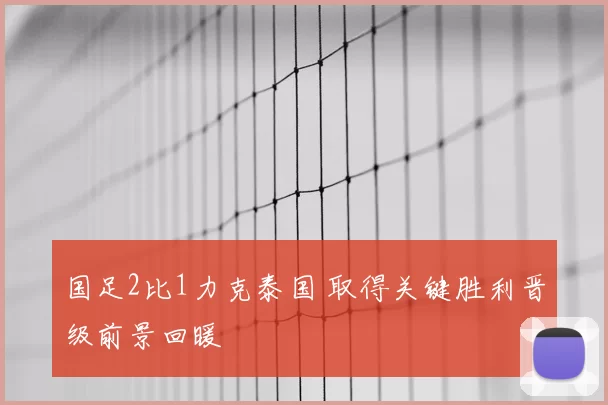 国足2比1力克泰国 取得关键胜利晋级前景回暖